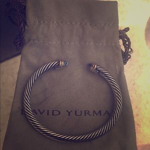 David Yurman Cable Classic Bracelet Blue Topaz